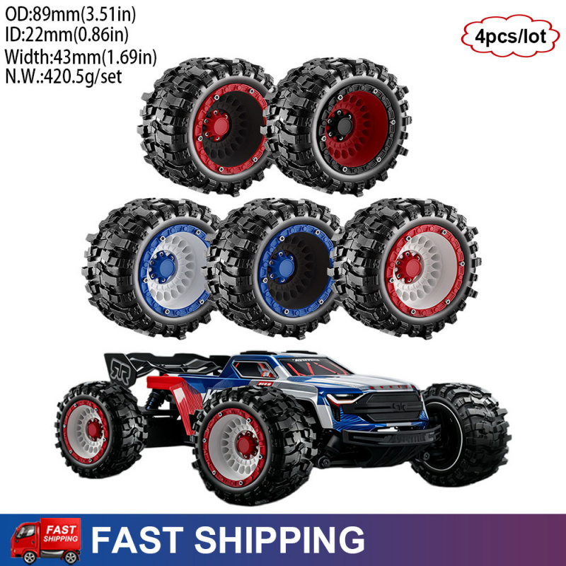 Rc Truck Monster - 4-teiliges RC Monster Truck Hochgriff-Reifen-Set für