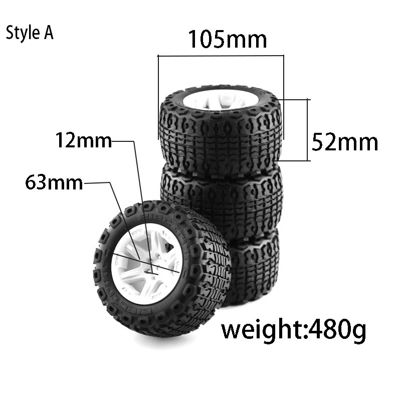 4 Stück RC Monster Truck Räder – Rc Truck Monster Bewertung und Preis